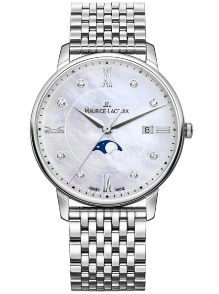 Review Fake Maurice Lacroix Eliros Moonphase EL1096-SS002-170-1 mens watch